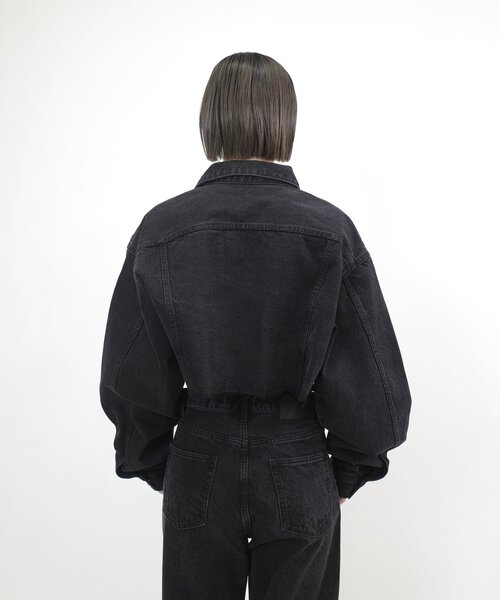 セール】クロスワッペンカットオフデニムジャケット（デニムジャケット