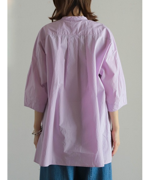 FIL DE FER（フィルデフェール）の「60タイプライター　ヨークロングシャツ（シャツ/ブラウス・レディース・パープル/ライトグリーン・FREE）」の15枚目の写真