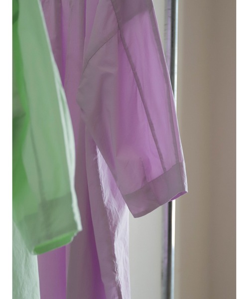 FIL DE FER（フィルデフェール）の「60タイプライター　ヨークロングシャツ（シャツ/ブラウス・レディース・パープル/ライトグリーン・FREE）」の18枚目の写真