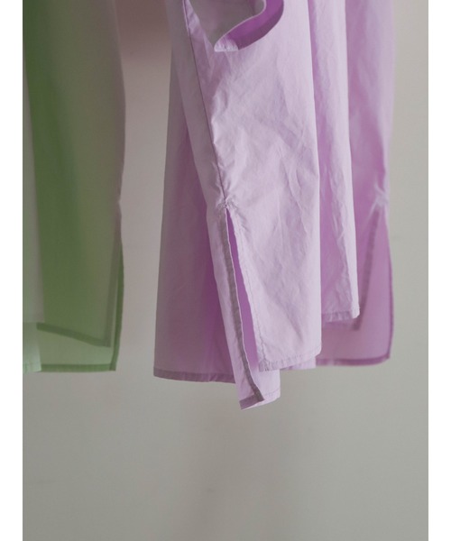 FIL DE FER（フィルデフェール）の「60タイプライター　ヨークロングシャツ（シャツ/ブラウス・レディース・パープル/ライトグリーン・FREE）」の19枚目の写真