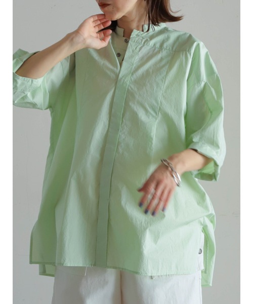 プルミエアロンディスモン　タイプライターカフタンロングシャツ　サイズ38 プルミエアロンディスモンタイプライターカフタンロングシャツ