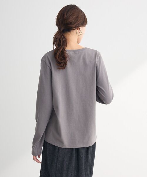 ELENCARE DUE(エレンカーレデュエ)の「・ELENCARE DUE ロゴptロンTEE(Tシャツ/カットソー・レディース・オフホワイト/チャコールグレー/ブラック/ライトカーキ・FREE)」の14枚目の写真