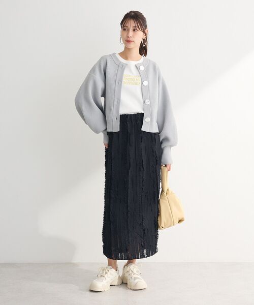 ELENCARE DUE(エレンカーレデュエ)の「・ELENCARE DUE ロゴptロンTEE(Tシャツ/カットソー・レディース・オフホワイト/チャコールグレー/ブラック/ライトカーキ・FREE)」の17枚目の写真