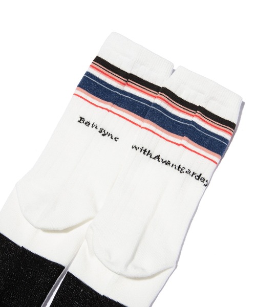 ZOZO（ゾゾ）の「【AVANTGARDEY×ZOZOTOWN】ICON BORDER SOCKS（ソックス/靴下・メンズ・マルチ・FREE）」の7枚目の写真