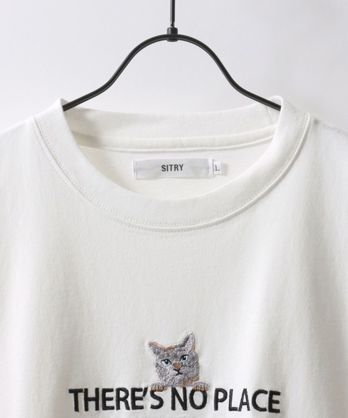 SITRY(シトリー)の「SITRY Animal Embroidery T-Shirt/別注 オーバーサイズ アニマル ワンポイント刺繍 半袖Tシャツ レディース メンズ(Tシャツ/カットソー・メンズ・ホワイト系その他/ブラック/ブルー/ブラック系その他/ベージュ系その他/ブルー系その他/ホワイト/ベージュ・M/XL/L)」の20枚目の写真