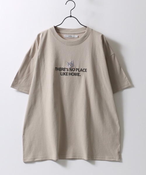 SITRY(シトリー)の「SITRY Animal Embroidery T-Shirt/別注 オーバーサイズ アニマル ワンポイント刺繍 半袖Tシャツ レディース メンズ(Tシャツ/カットソー・メンズ・ホワイト系その他/ブラック/ブルー/ブラック系その他/ベージュ系その他/ブルー系その他/ホワイト/ベージュ・M/XL/L)」の16枚目の写真