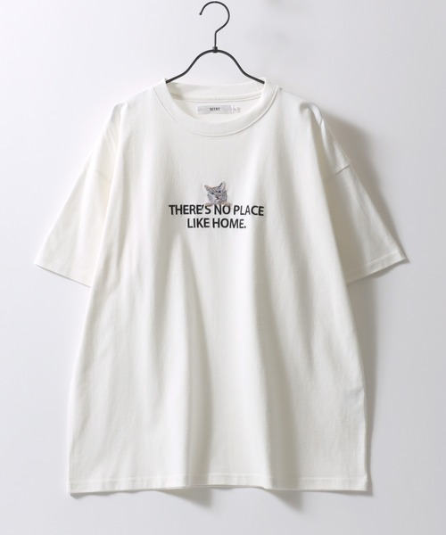 SITRY(シトリー)の「SITRY Animal Embroidery T-Shirt/別注 オーバーサイズ アニマル ワンポイント刺繍 半袖Tシャツ レディース メンズ(Tシャツ/カットソー・メンズ・ホワイト系その他/ブラック/ブルー/ブラック系その他/ベージュ系その他/ブルー系その他/ホワイト/ベージュ・M/XL/L)」の14枚目の写真