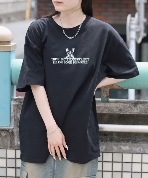 tシャツ Sleeve embroidery tee「WOMEN」 レディース Womens Floral Print T-Shirt Short Sleeve Crew Neck Summer