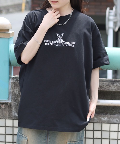 セール】SITRY Animal Embroidery T-Shirt/別注 オーバーサイズ