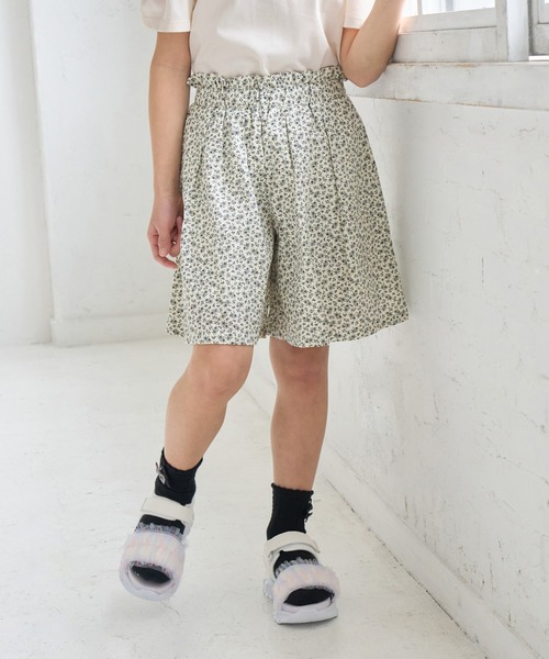 ROPE' PICNIC(ロペピクニック)の「【KIDS/キッズ】プチフラワースカート風キュロット/セットアップ対応(その他パンツ・キッズ・ネイビー/オフホワイト・L/M/S)」の2枚目の写真