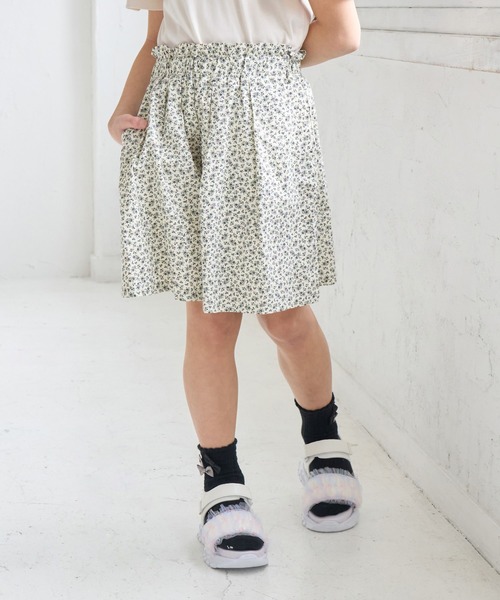ROPE' PICNIC(ロペピクニック)の「【KIDS/キッズ】プチフラワースカート風キュロット/セットアップ対応(その他パンツ・キッズ・ネイビー/オフホワイト・L/M/S)」の5枚目の写真