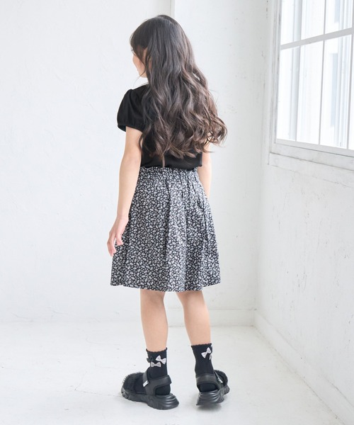 ROPE' PICNIC(ロペピクニック)の「【KIDS/キッズ】プチフラワースカート風キュロット/セットアップ対応(その他パンツ・キッズ・ネイビー/オフホワイト・L/M/S)」の8枚目の写真