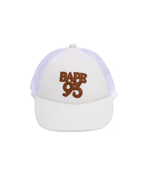 A BATHING APE(アベイシングエイプ)の「LINE CAMO JACQUARD MESH BLOCKING LOGO CAP(キャップ・メンズ・ネイビー・FREE)」の2枚目の写真
