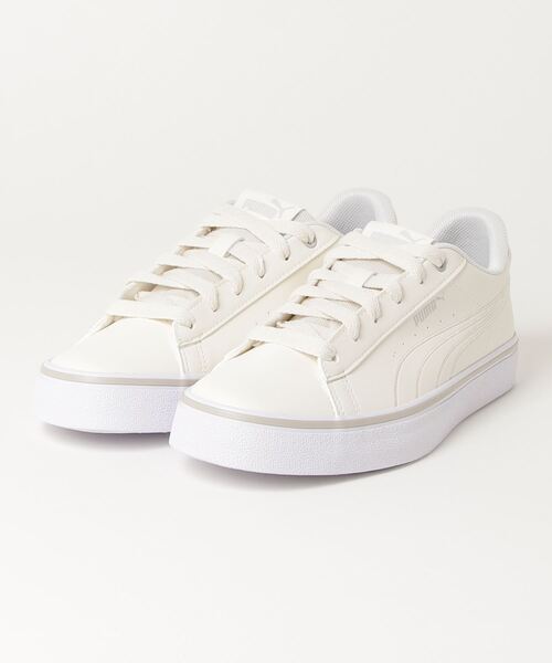 PUMA(プーマ)の「プーマ PUMA プーマ V コート バルク EB(スニーカー・メンズ・ホワイト×ホワイト・23.0cm/23.5cm/24.0cm/24.5cm/25.0cm/25.5cm/26.0cm/26.5cm/27.0cm/27.5cm/28.0cm)」の4枚目の写真