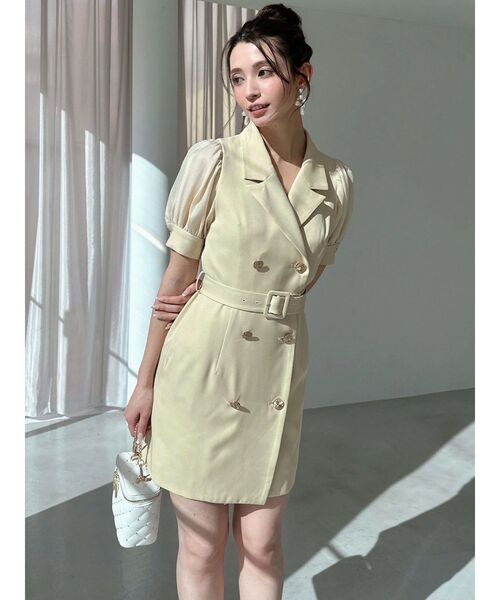 RESEXXY（リゼクシー）の「スリーブシアーデザインミニワンピース（ワンピース・レディース・ブラック/イエロー/その他1/ホワイト・FREE）」の18枚目の写真