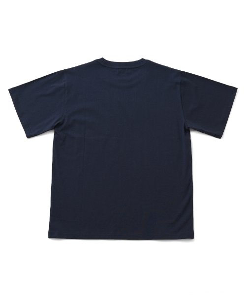 GLAZOS（グラソス）の「【大人向けサイズあり】【プチプラ】フロントアーチロゴ半袖Tシャツ（Tシャツ/カットソー・キッズ・ベージュ/ブルー/ブラック/カーキ/ホワイト/ネイビー・S/L/M/LL）」の9枚目の写真