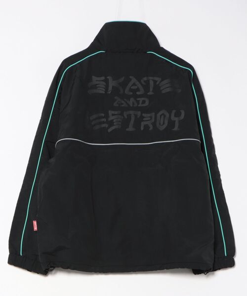 THRASHER(スラッシャー)の「【THRASHER/スラッシャー】ナイロンタスラン パイピングブルゾン(ナイロンジャケット・メンズ・ホワイト/ブラック・MEDIUM/X-LARGE/LARGE)」の3枚目の写真
