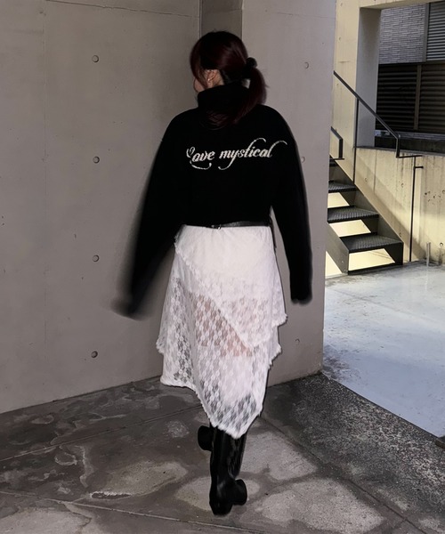 ACLENT（アクレント）の「レーススイッチングフリルワンピース（ワンピース・レディース・ブラック/ホワイト・FREE）」の20枚目の写真