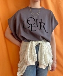 LHELBIE | フロッキーロゴボックスTシャツ(Tシャツ/カットソー)