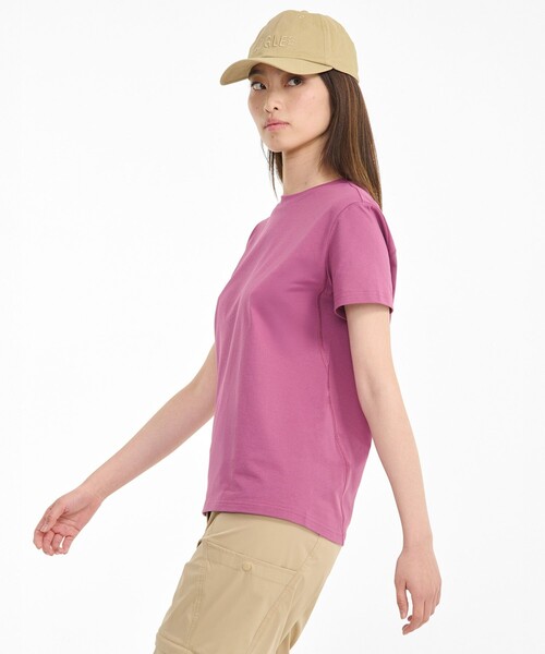 AIGLE(エーグル)の「抗菌 速乾 ショートスリーブ 半袖Tシャツ(Tシャツ/カットソー・レディース・ブラック/ダークグリーン/バーガンディー・S/M/L/XS)」の5枚目の写真