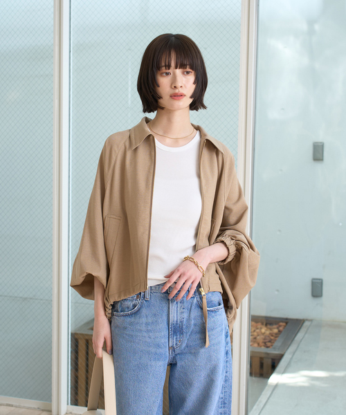 【新品】roughlow コクーンブルゾン ベージュ 完売品 Rouge vif la cle｜【人気追加】コクーンブルゾン | Rakuten Fashion