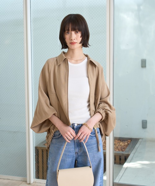 【新品】roughlow コクーンブルゾン ベージュ 完売品 Rouge vif la cle｜【人気追加】コクーンブルゾン | Rakuten Fashion