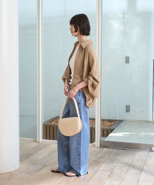 Rouge vif(ルージュヴィフ)の「【人気追加】コクーンブルゾン(ブルゾン・レディース・オフホワイト/キャメル/ベージュ・フリー)」の8枚目の写真