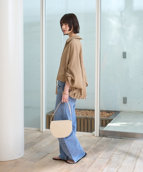 Rouge vif(ルージュヴィフ)の「【人気追加】コクーンブルゾン(ブルゾン・レディース・オフホワイト/キャメル/ベージュ・フリー)」の9枚目の写真