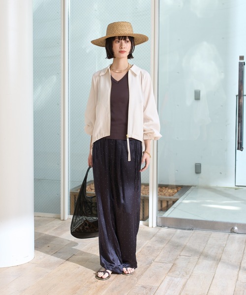 Rouge vif(ルージュヴィフ)の「【人気追加】コクーンブルゾン(ブルゾン・レディース・オフホワイト/キャメル/ベージュ・フリー)」の14枚目の写真