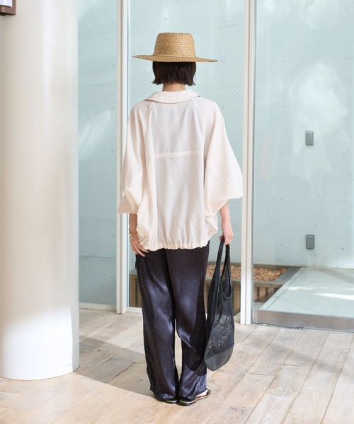 Rouge vif(ルージュヴィフ)の「【人気追加】コクーンブルゾン(ブルゾン・レディース・オフホワイト/キャメル/ベージュ・フリー)」の17枚目の写真