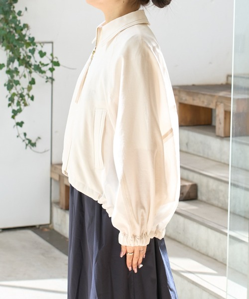 Rouge vif(ルージュヴィフ)の「【人気追加】コクーンブルゾン(ブルゾン・レディース・オフホワイト/キャメル/ベージュ・フリー)」の19枚目の写真