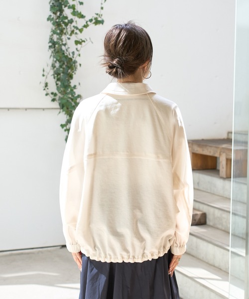 Rouge vif(ルージュヴィフ)の「【人気追加】コクーンブルゾン(ブルゾン・レディース・オフホワイト/キャメル/ベージュ・フリー)」の20枚目の写真