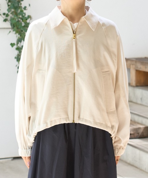 Rouge vif(ルージュヴィフ)の「【人気追加】コクーンブルゾン(ブルゾン・レディース・オフホワイト/キャメル/ベージュ・フリー)」の18枚目の写真
