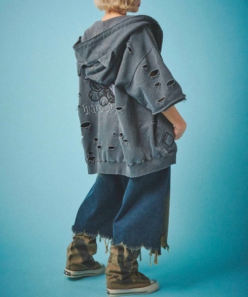 セール】【GALFY】病みに染まりし反戦パーカー / 【ガルフィー】ロゴ