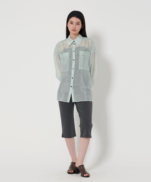 セール】＜EMMEL REFINES＞EM シアー ロングシャツ（シャツ