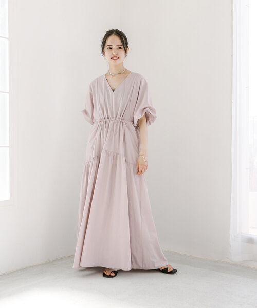 mystic（ミスティック）の「ドロストギャザーワンピース（ワンピース・レディース・ブラック/オフホワイト/ピンク・0/2/1）」の11枚目の写真