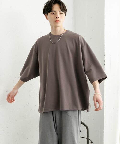 SENSE OF PLACE by URBAN RESEARCH（センスオブプレイスバイアーバンリサーチ）の「『ユニセックス』ポンチエクストラルーズTシャツ（Tシャツ/カットソー・メンズ・チャコールグレー/ブラック/ネイビー/ホワイト/ブルー系その他・MEDIUM/LARGE）」の9枚目の写真