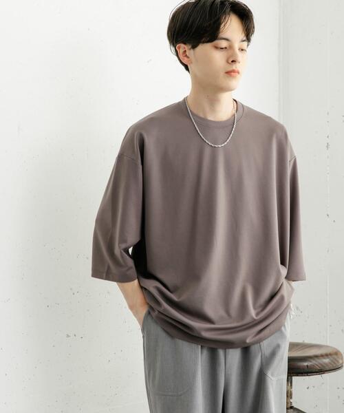 SENSE OF PLACE by URBAN RESEARCH（センスオブプレイスバイアーバンリサーチ）の「『ユニセックス』ポンチエクストラルーズTシャツ（Tシャツ/カットソー・メンズ・チャコールグレー/ブラック/ネイビー/ホワイト/ブルー系その他・MEDIUM/LARGE）」の11枚目の写真