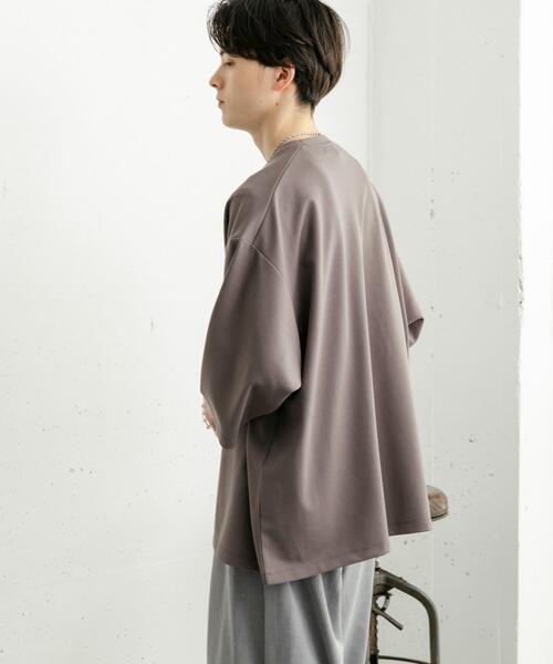 SENSE OF PLACE by URBAN RESEARCH（センスオブプレイスバイアーバンリサーチ）の「『ユニセックス』ポンチエクストラルーズTシャツ（Tシャツ/カットソー・メンズ・チャコールグレー/ブラック/ネイビー/ホワイト/ブルー系その他・MEDIUM/LARGE）」の13枚目の写真