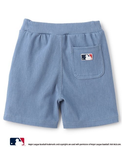 petit main(プティマイン)の「【MLB】カットデニムハーフパンツ(デニムパンツ・キッズ・アイボリー/ブラック/ブルー・80cm/100cm/120cm/110cm/90cm/130cm)」の16枚目の写真