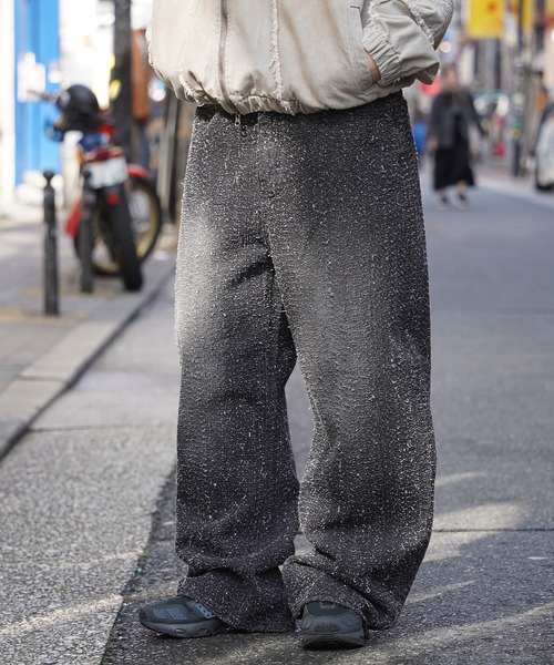 BIG CITY MARKET(ビッグシティマーケット)の「【D-LAND】ネップデニム バレルカーブパンツ / Nep Denim Barrel Curve Pants(デニムパンツ・メンズ・ブラック/インディゴブルー/ブルー・S/L/M)」の7枚目の写真