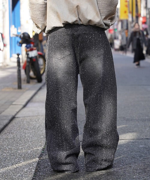 BIG CITY MARKET(ビッグシティマーケット)の「【D-LAND】ネップデニム バレルカーブパンツ / Nep Denim Barrel Curve Pants(デニムパンツ・メンズ・ブラック/インディゴブルー/ブルー・S/L/M)」の6枚目の写真