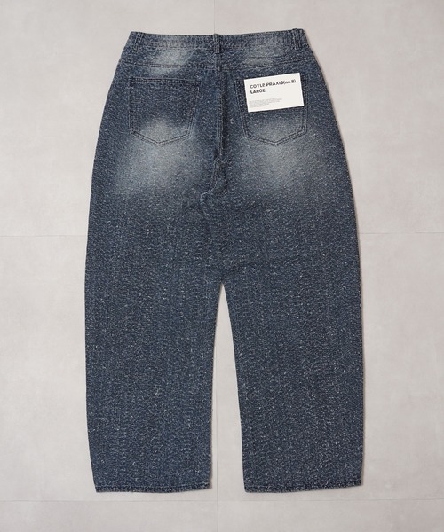 BIG CITY MARKET(ビッグシティマーケット)の「【D-LAND】ネップデニム バレルカーブパンツ / Nep Denim Barrel Curve Pants(デニムパンツ・メンズ・ブラック/インディゴブルー/ブルー・S/L/M)」の18枚目の写真