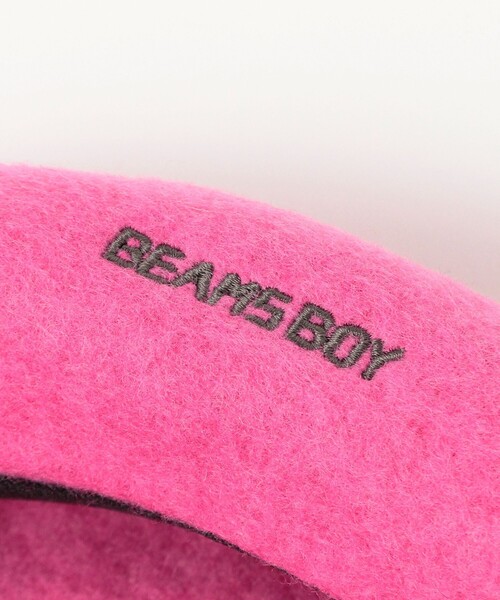BEAMS BOY（ビームスボーイ）の「BB刺繍 ベレー帽（ハンチング/ベレー帽・レディース・ブラック/ネイビー/ピンク/ライトグレー・ONE SIZE）」の6枚目の写真