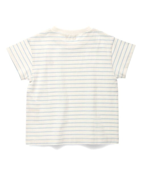 BRANSHES（ブランシェス）の「【ブランシェスmini】総柄半袖Tシャツ（Tシャツ/カットソー・キッズ・ブラック/オフホワイト/サックスブルー/ラベンダー・90/100/110/80/120/130）」の9枚目の写真