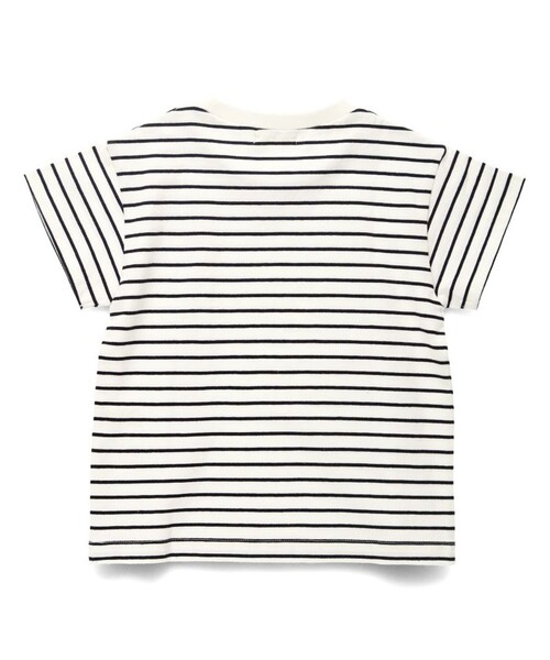 BRANSHES（ブランシェス）の「【ブランシェスmini】総柄半袖Tシャツ（Tシャツ/カットソー・キッズ・ブラック/オフホワイト/サックスブルー/ラベンダー・90/100/110/80/120/130）」の5枚目の写真