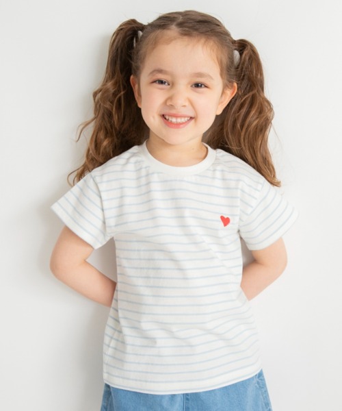 BRANSHES（ブランシェス）の「【ブランシェスmini】総柄半袖Tシャツ（Tシャツ/カットソー・キッズ・ブラック/オフホワイト/サックスブルー/ラベンダー・90/100/110/80/120/130）」の3枚目の写真