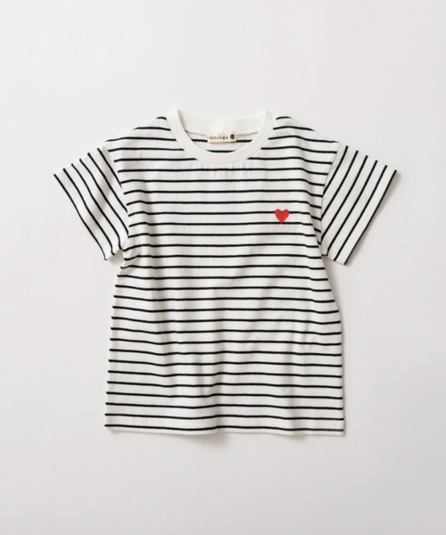 BRANSHES（ブランシェス）の「【ブランシェスmini】総柄半袖Tシャツ（Tシャツ/カットソー・キッズ・ブラック/オフホワイト/サックスブルー/ラベンダー・90/100/110/80/120/130）」の2枚目の写真