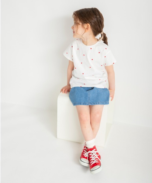 BRANSHES（ブランシェス）の「【ブランシェスmini】総柄半袖Tシャツ（Tシャツ/カットソー・キッズ・ブラック/オフホワイト/サックスブルー/ラベンダー・90/100/110/80/120/130）」の16枚目の写真