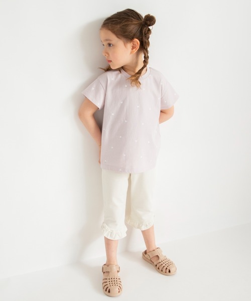 BRANSHES（ブランシェス）の「【ブランシェスmini】総柄半袖Tシャツ（Tシャツ/カットソー・キッズ・ブラック/オフホワイト/サックスブルー/ラベンダー・90/100/110/80/120/130）」の21枚目の写真